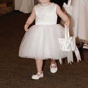 Elegant White Tulle Dress